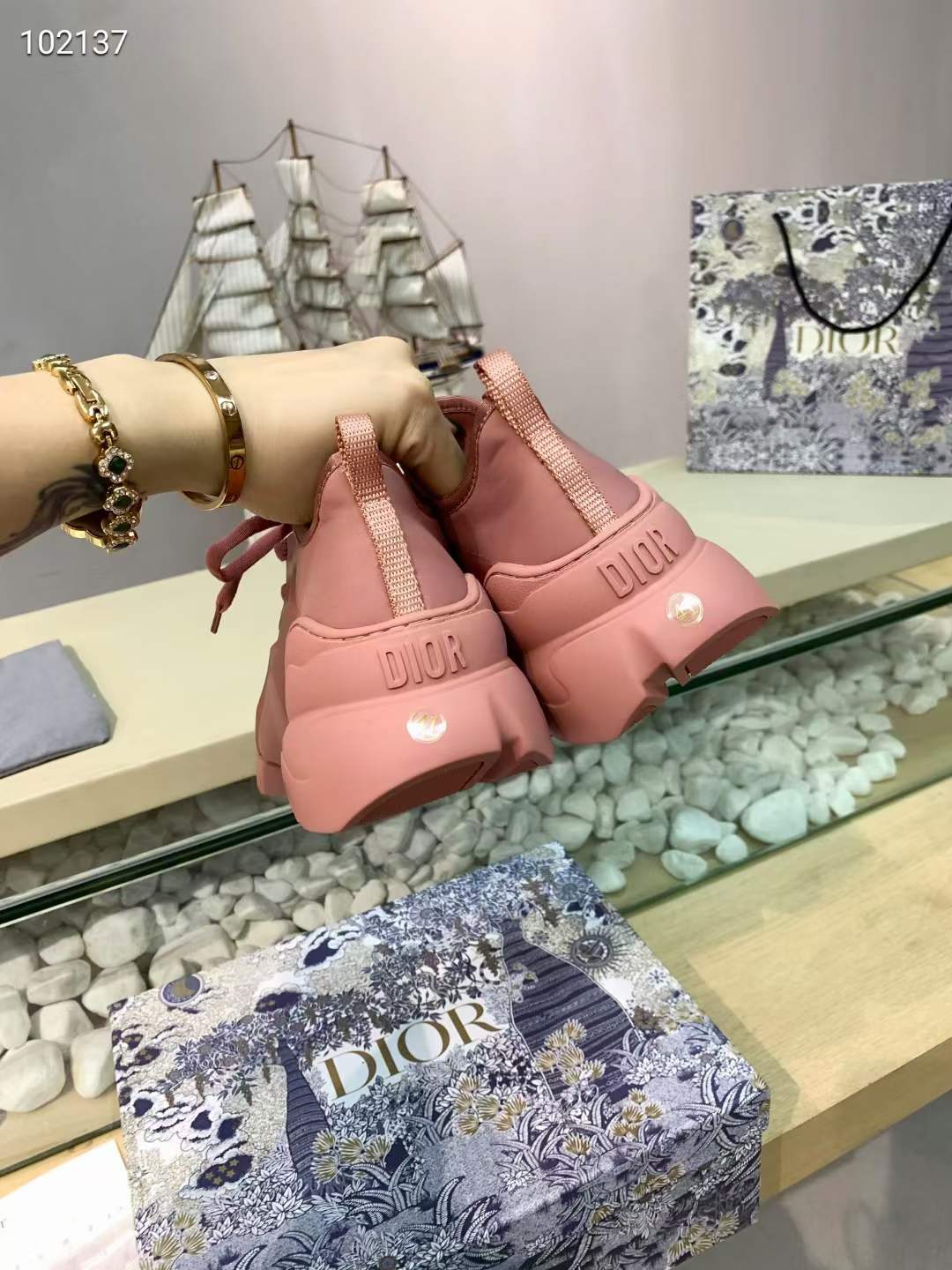 Men Women D*ior Top Sneaker