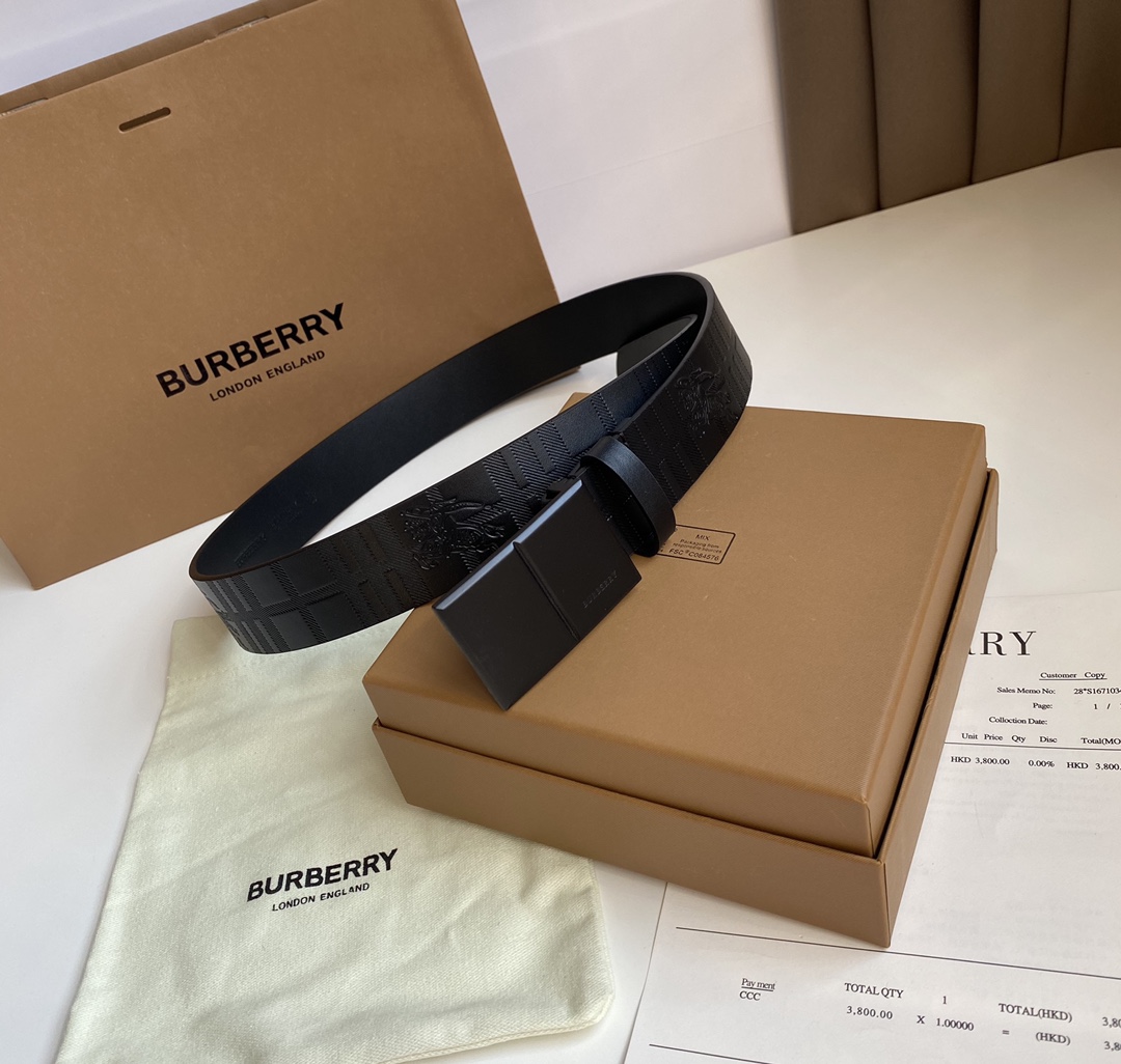 B*urberrry Belts Top Quality 35MM