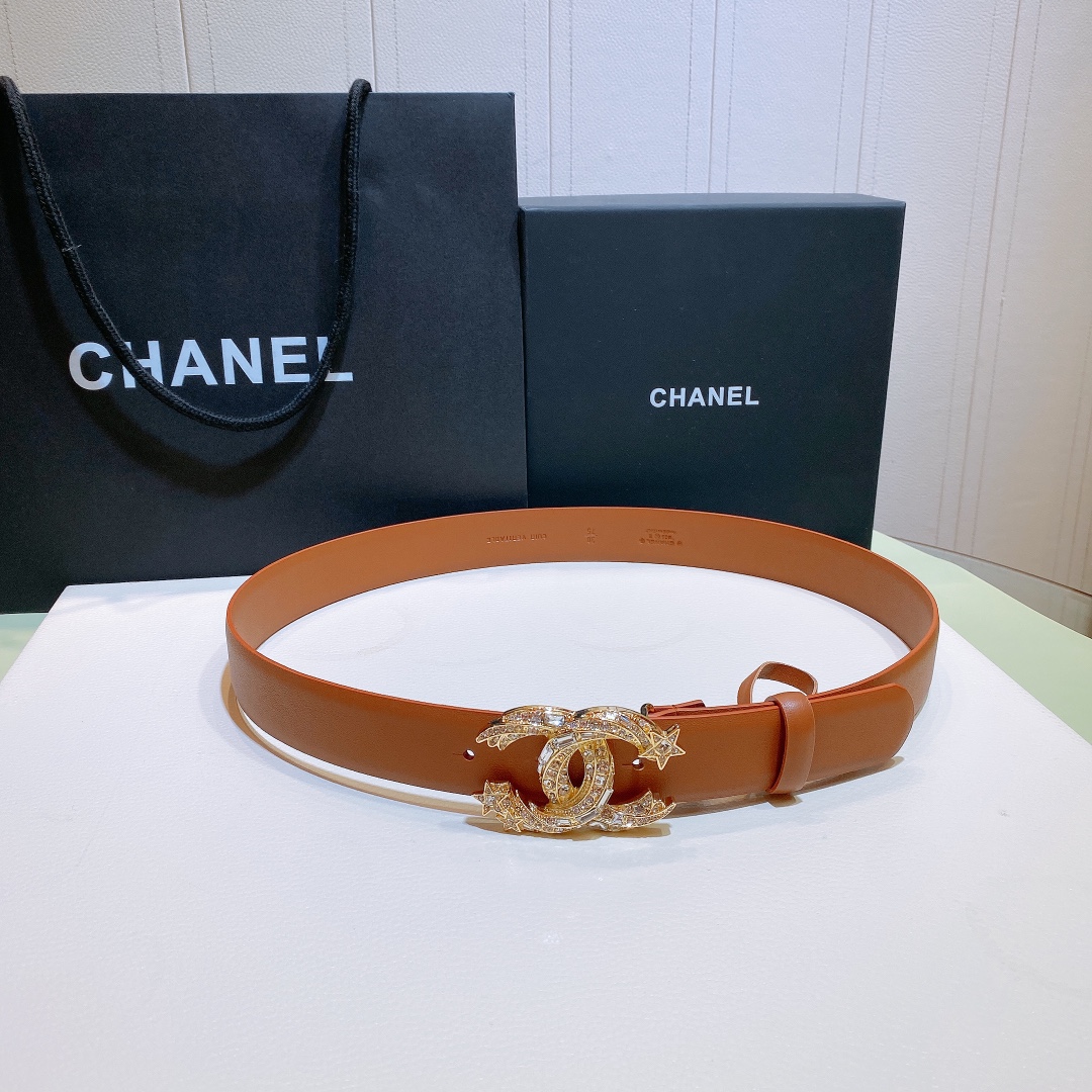 C*hanel Belts Top Quality 30MM