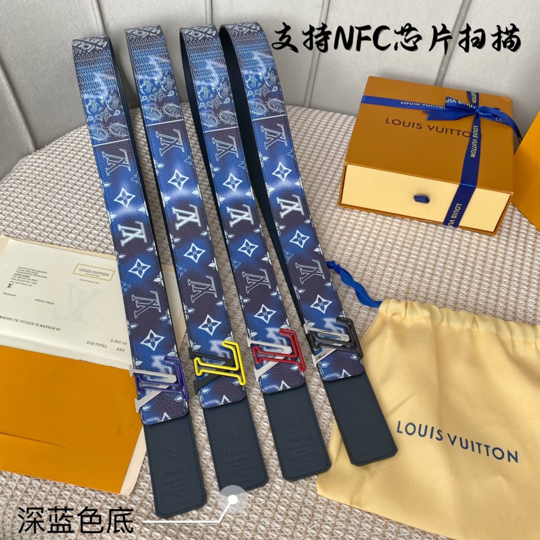 L*ouis V*uitton Belts Top Quality 40MM