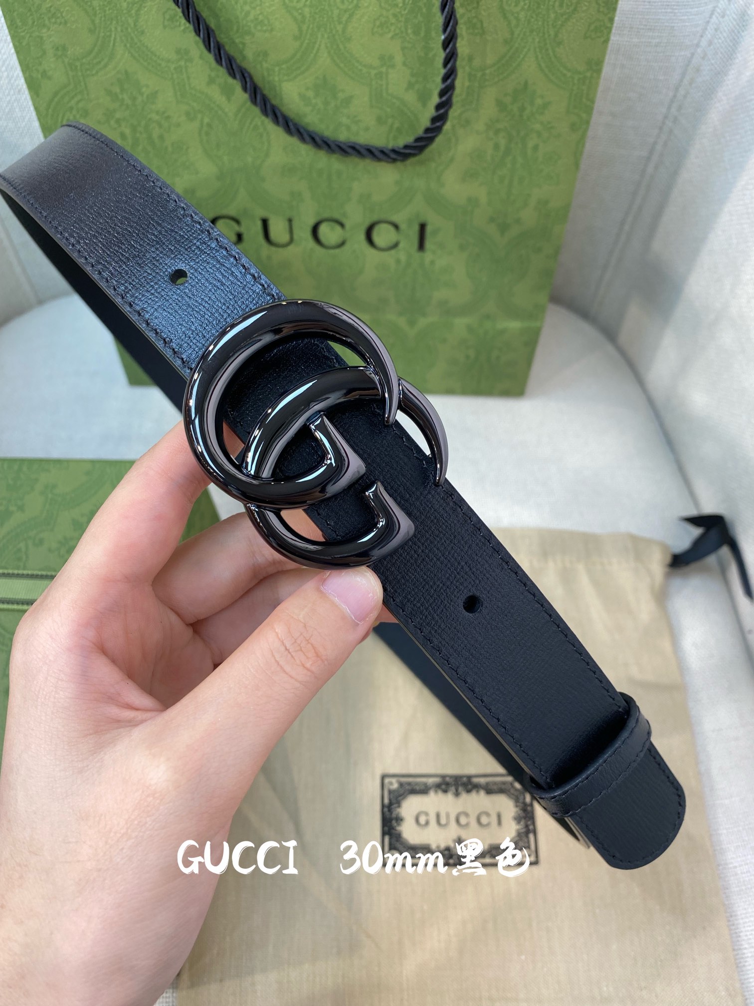 G*ucci Belts Top Quality 30MM