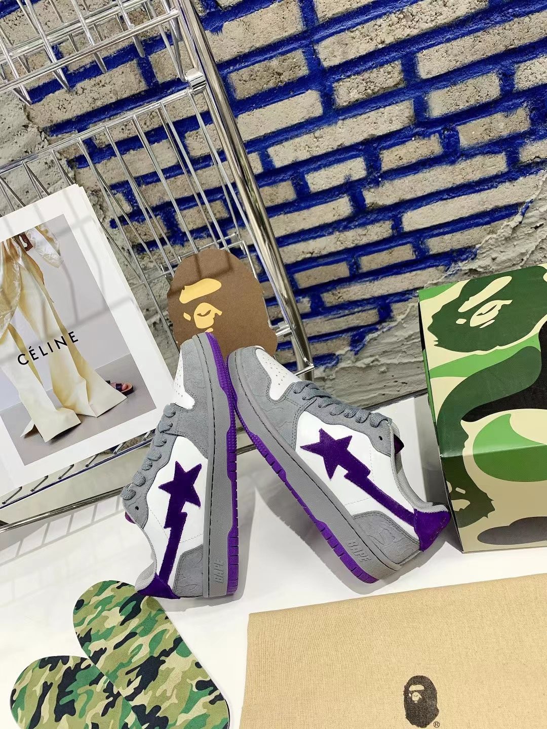 Men Women B*ape Top Sneaker