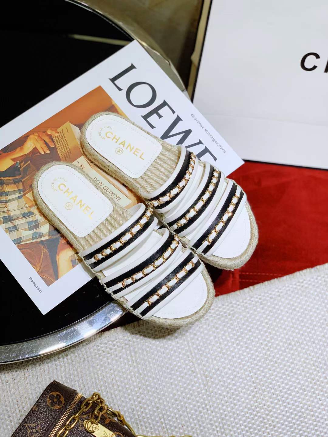 Women C*hanel Top Slippers