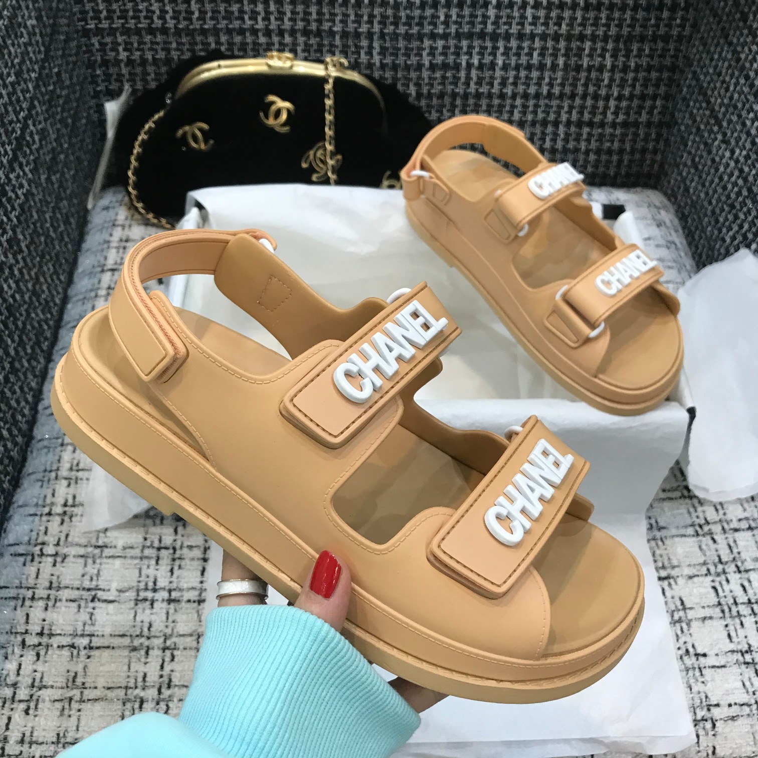 Women C*hanel Top Sandals