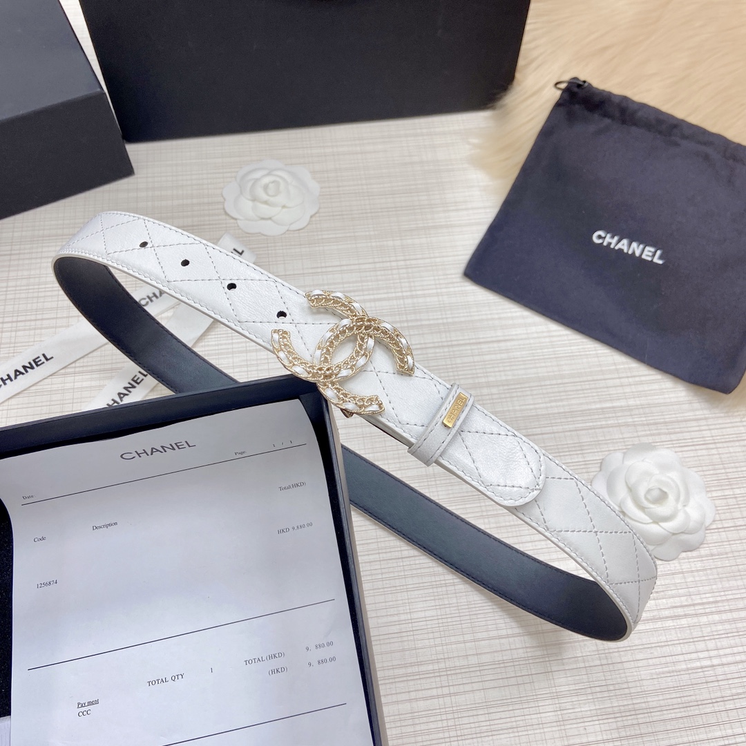 C*hanel Belts Top Quality 30MM