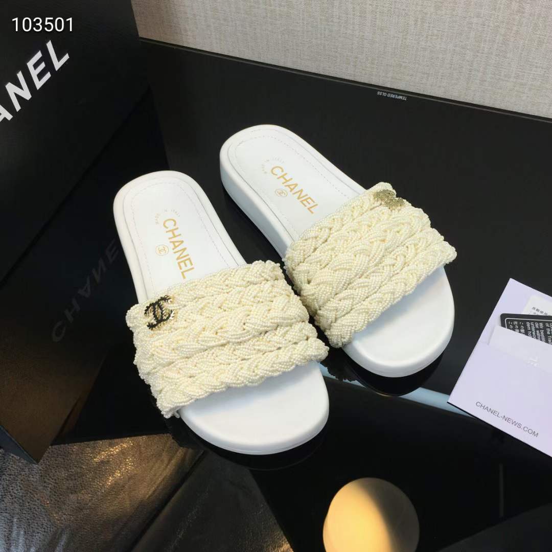 Women C*hanel Top Slippers