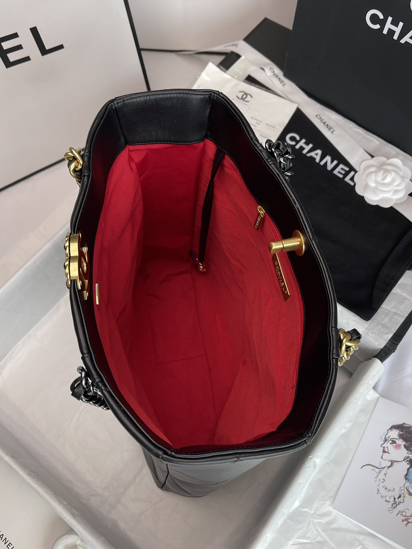 C*hanel Top Bag 30*37*10CM