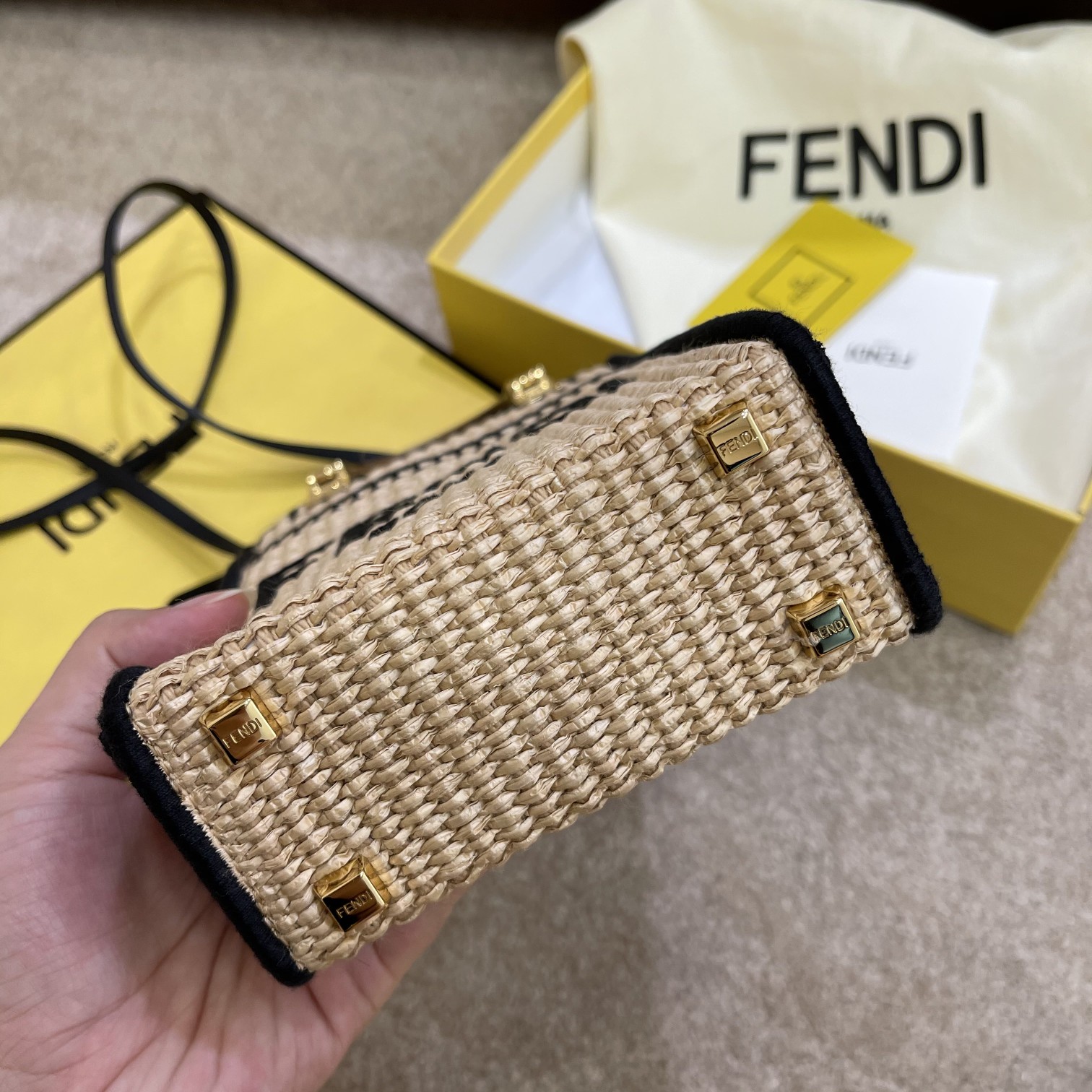 F*endi Bag Top Quality 13*6.5*18cm