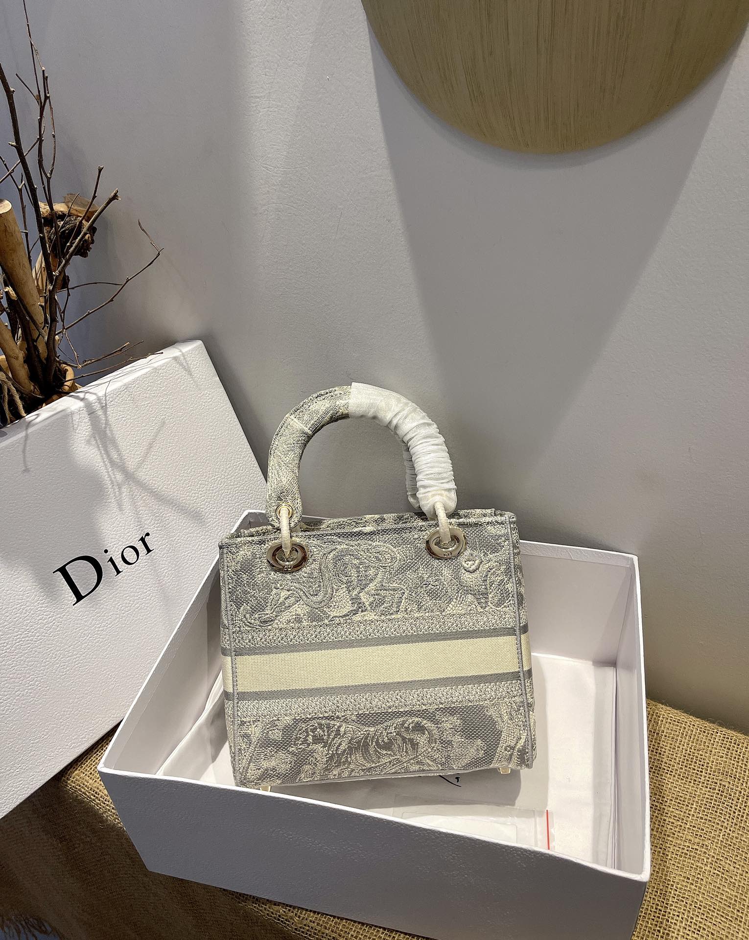 D*ior Top Bag 24*20*11cm