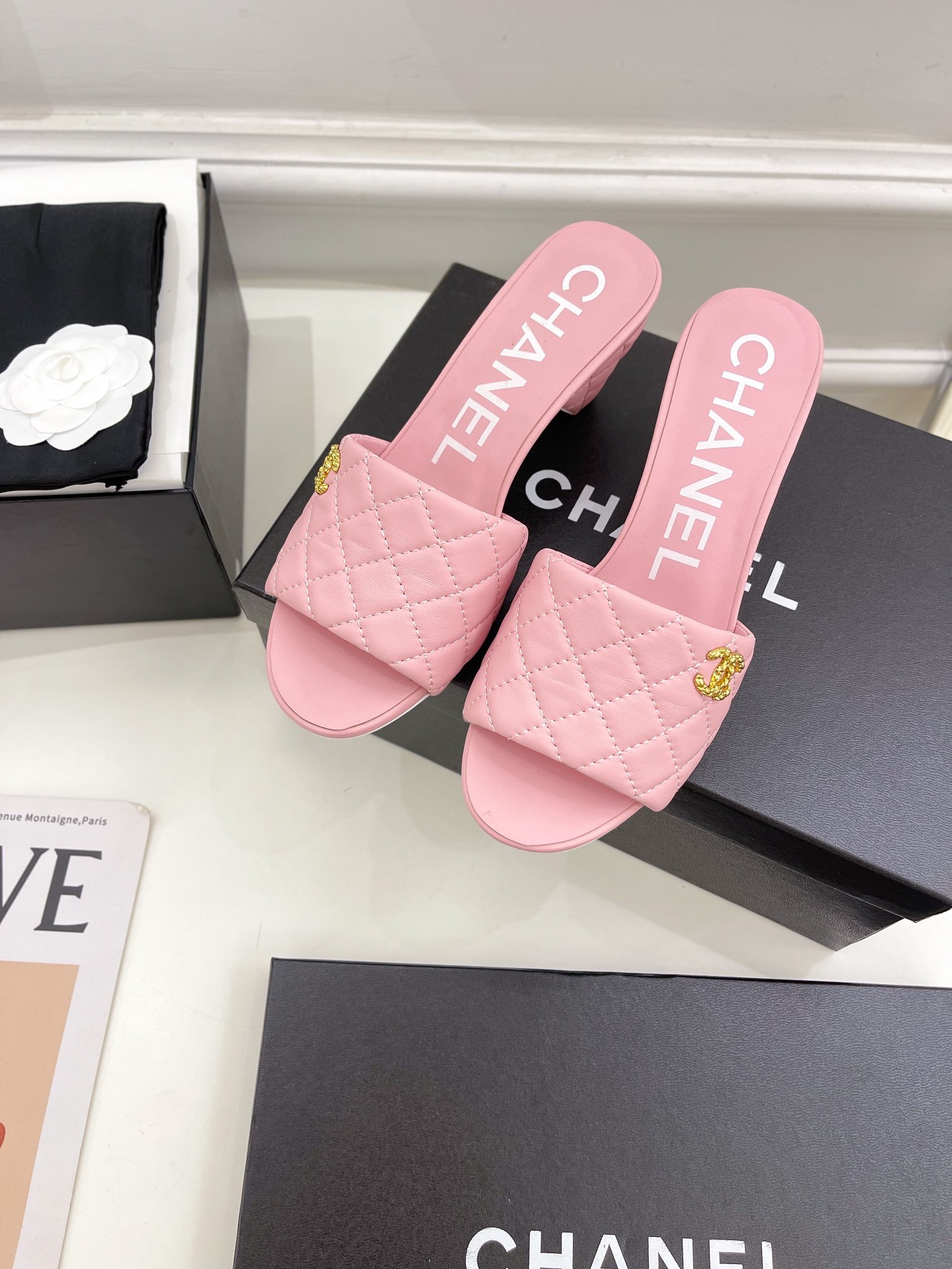 Women C*hanel Top Sandals 6CM