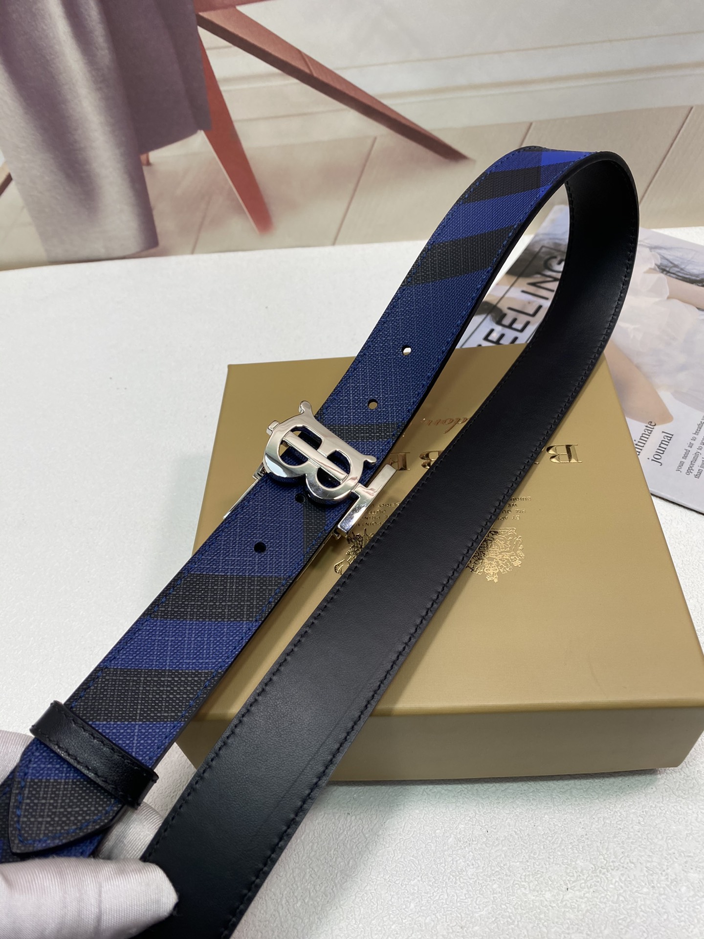 B*urberrry Belts Top Version 35MM