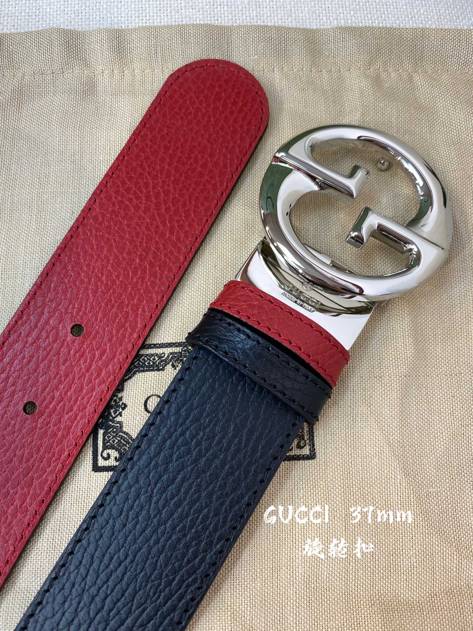 G*ucci Belts Top Quality 37MM