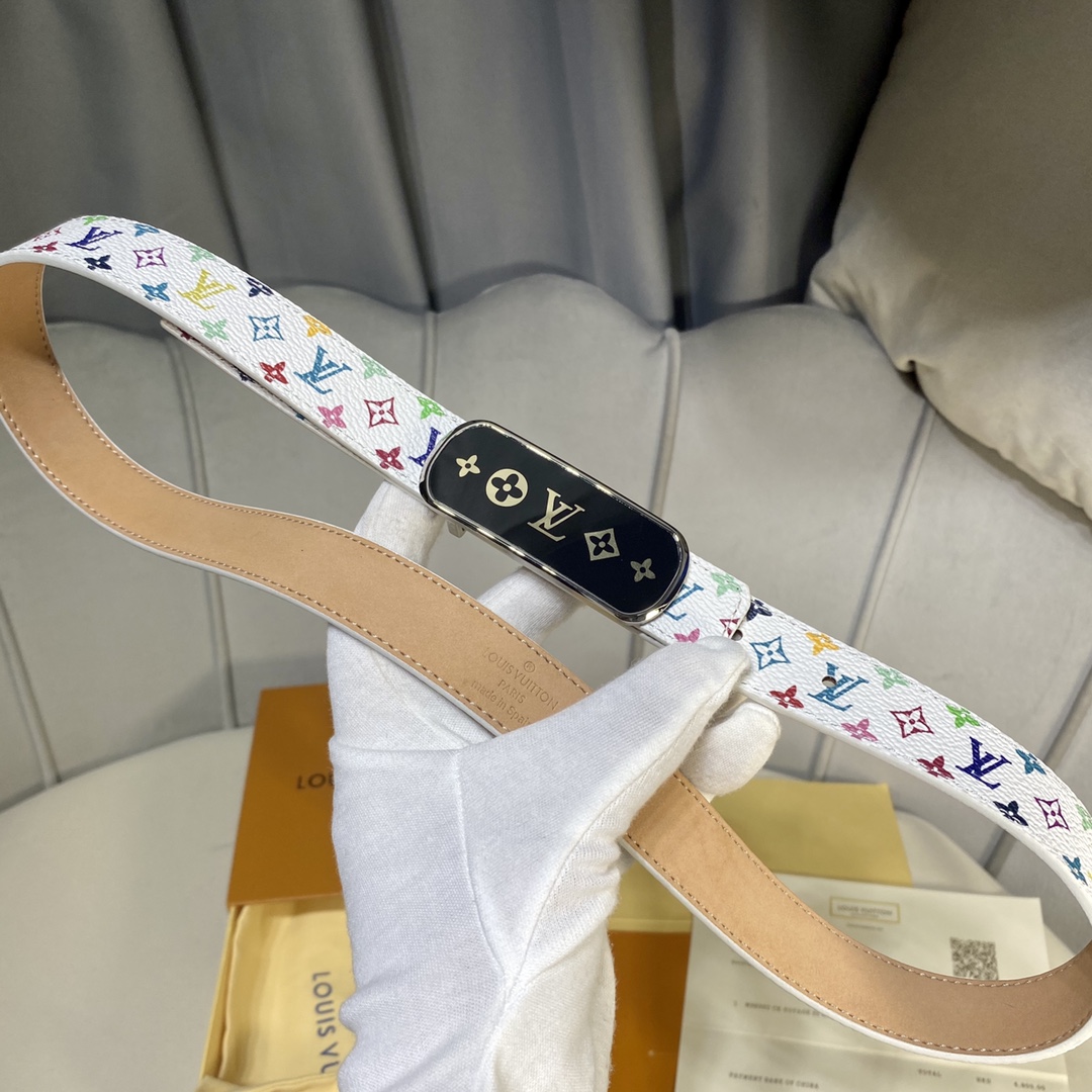 L*ouis V*uitton Belts Top Quality 25MM