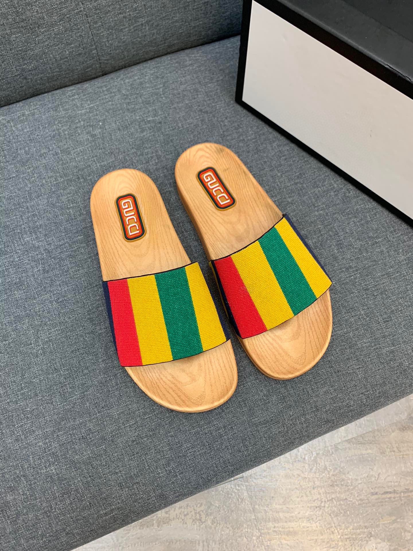 Men G*cci Sandals Top Version