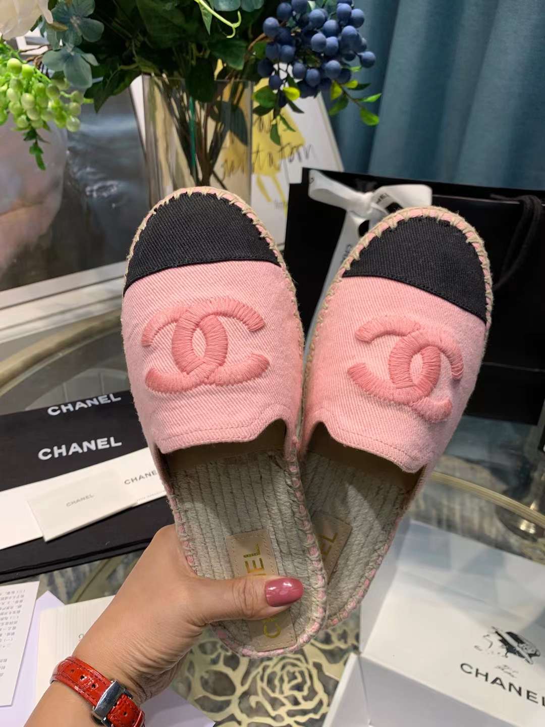 Women C*hanel Top Sandals