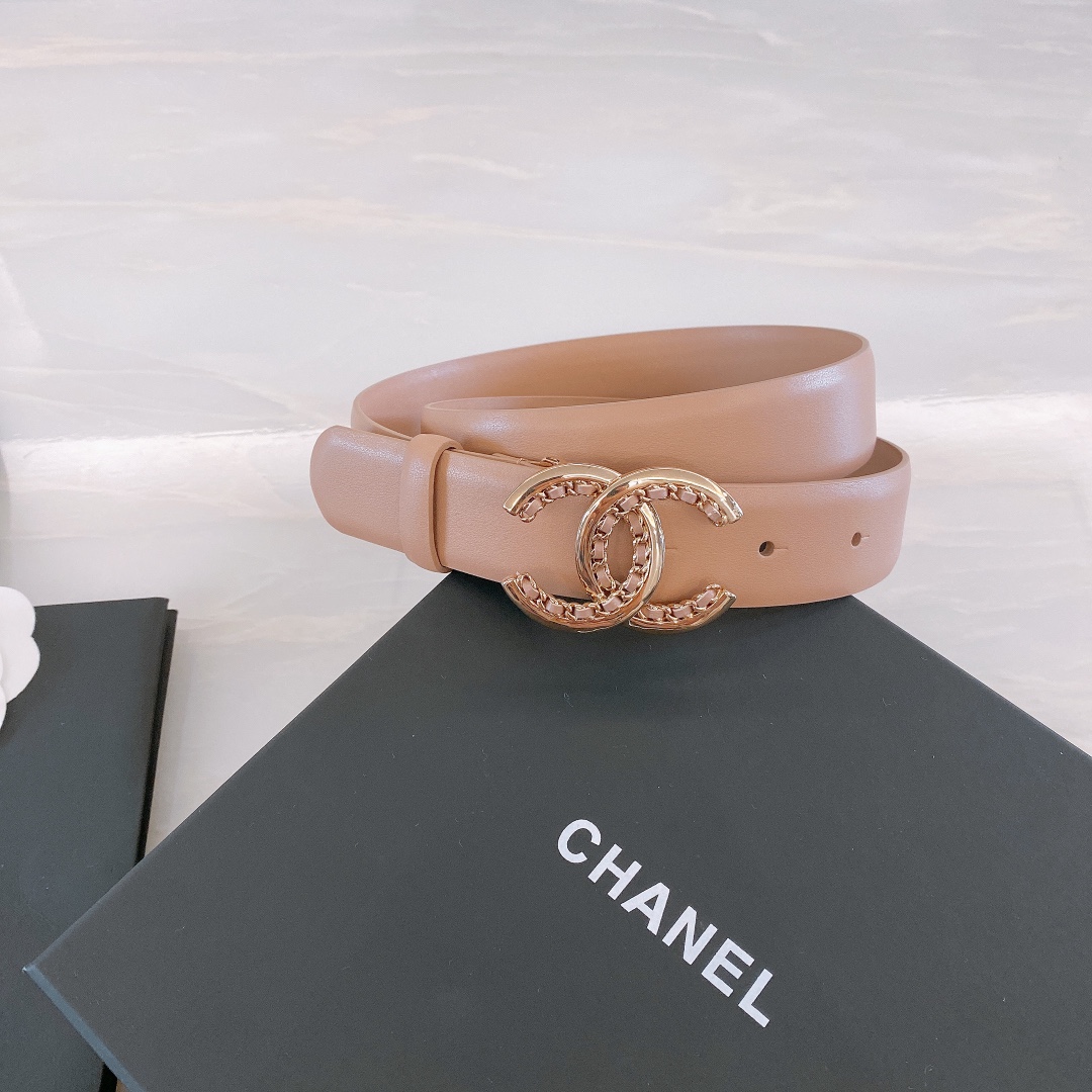C*hanel Belts Top Quality 30MM