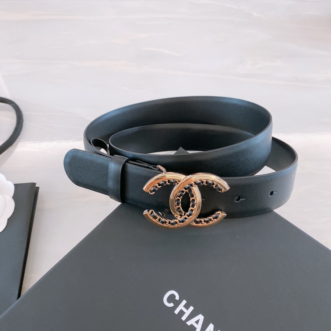 C*hanel Belts Top Quality 30MM