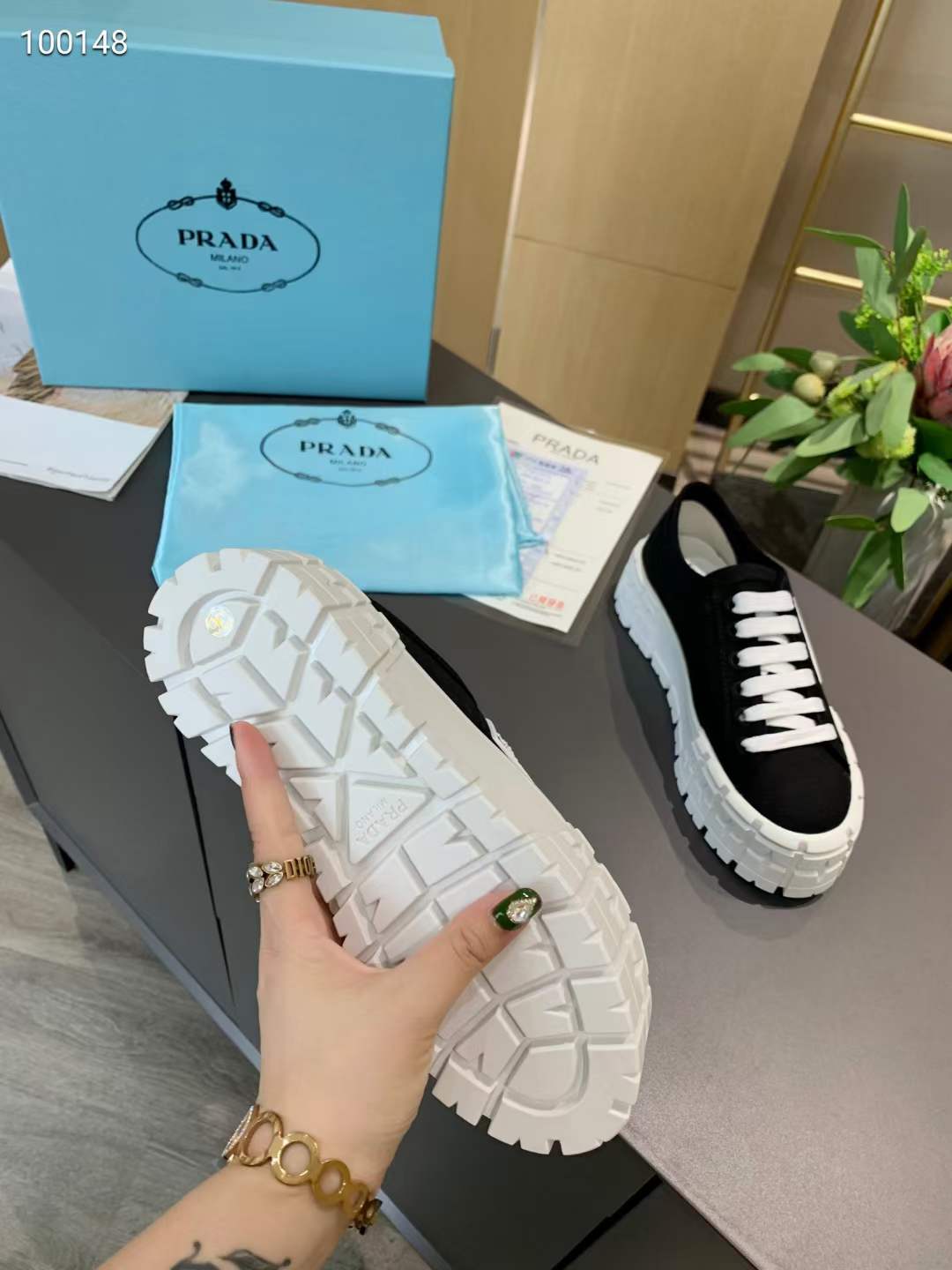 Women P*rada Top Sneaker