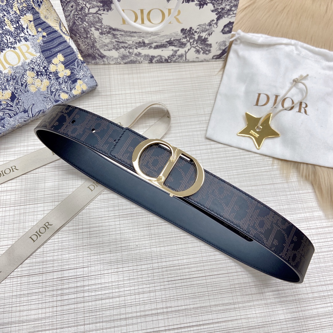 D*ior Belts Top Quality 34MM