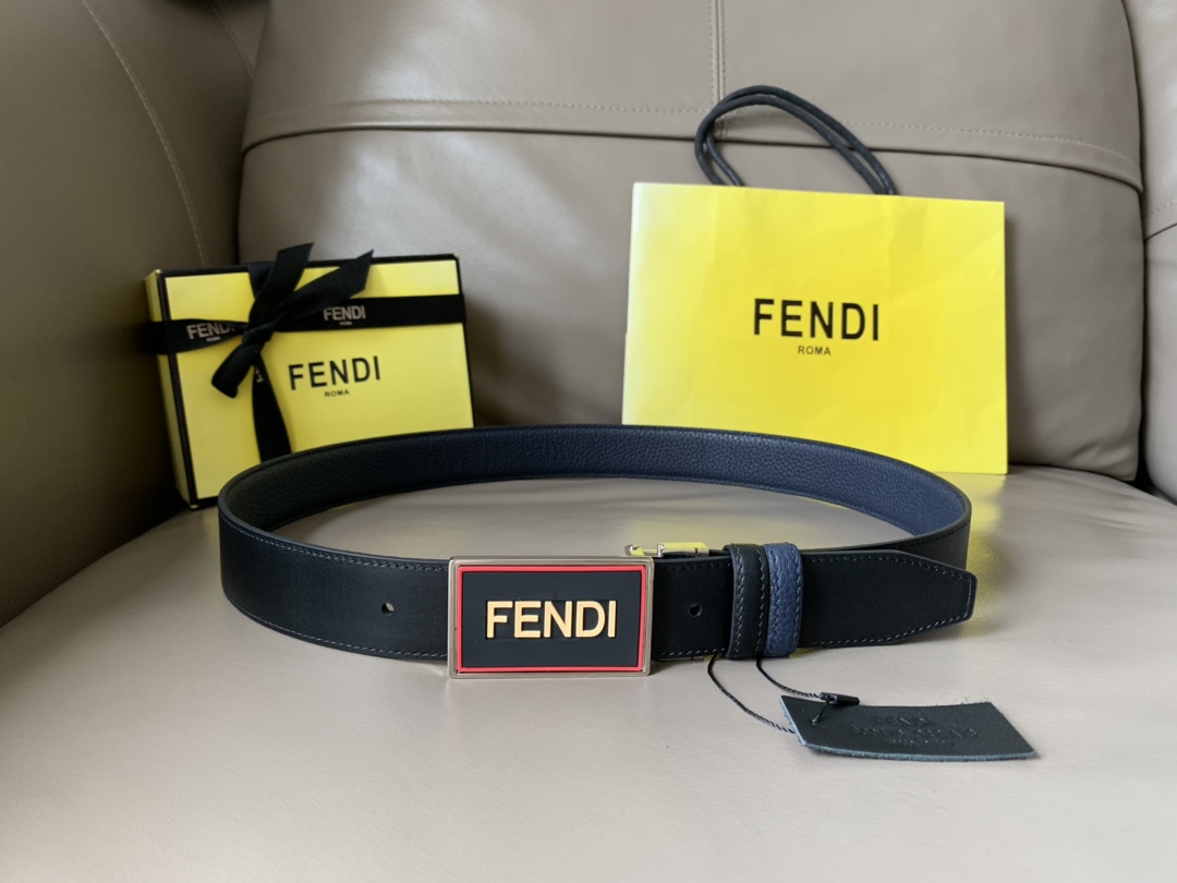 F*endi Belts Top Quality 34MM