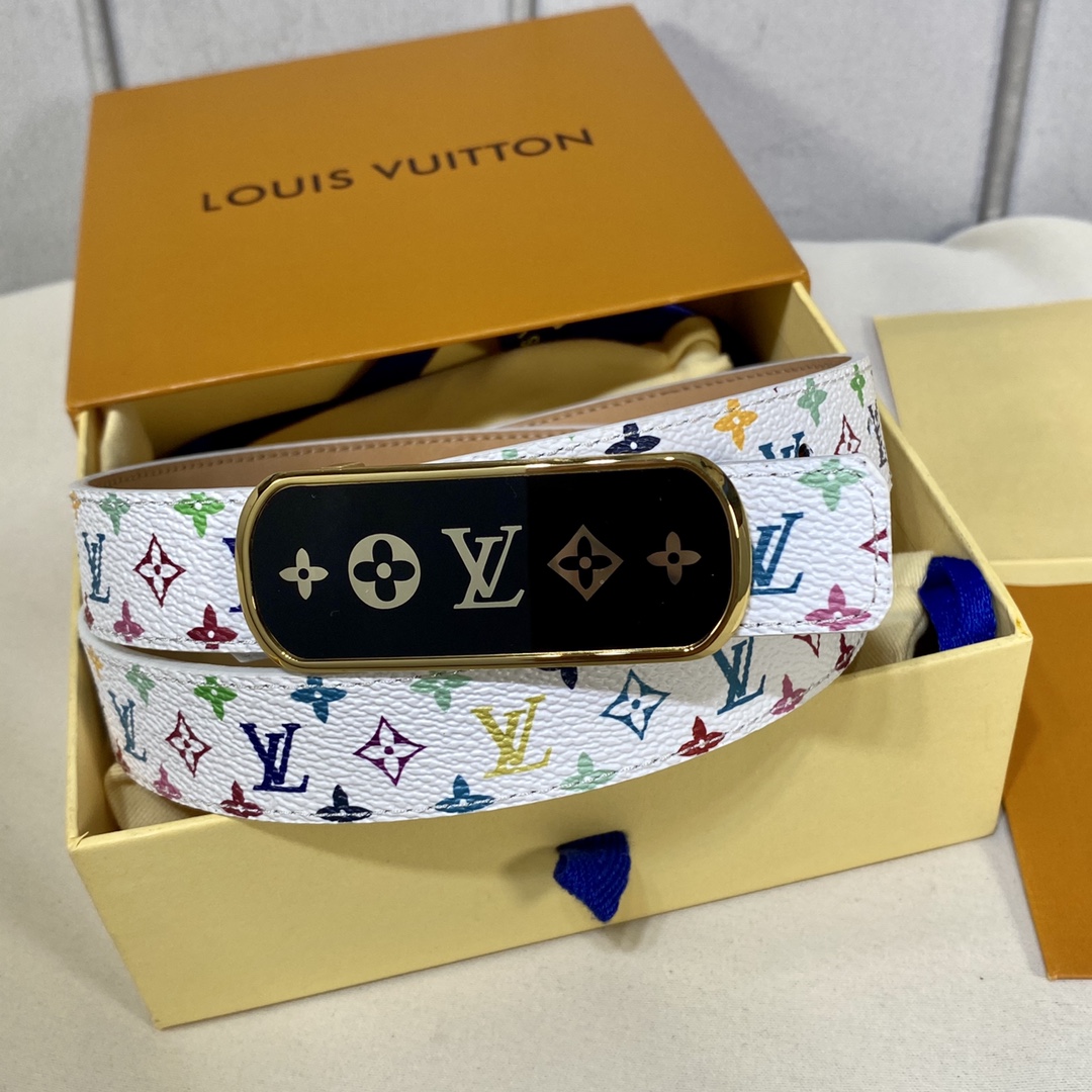 L*ouis V*uitton Belts Top Quality 25MM