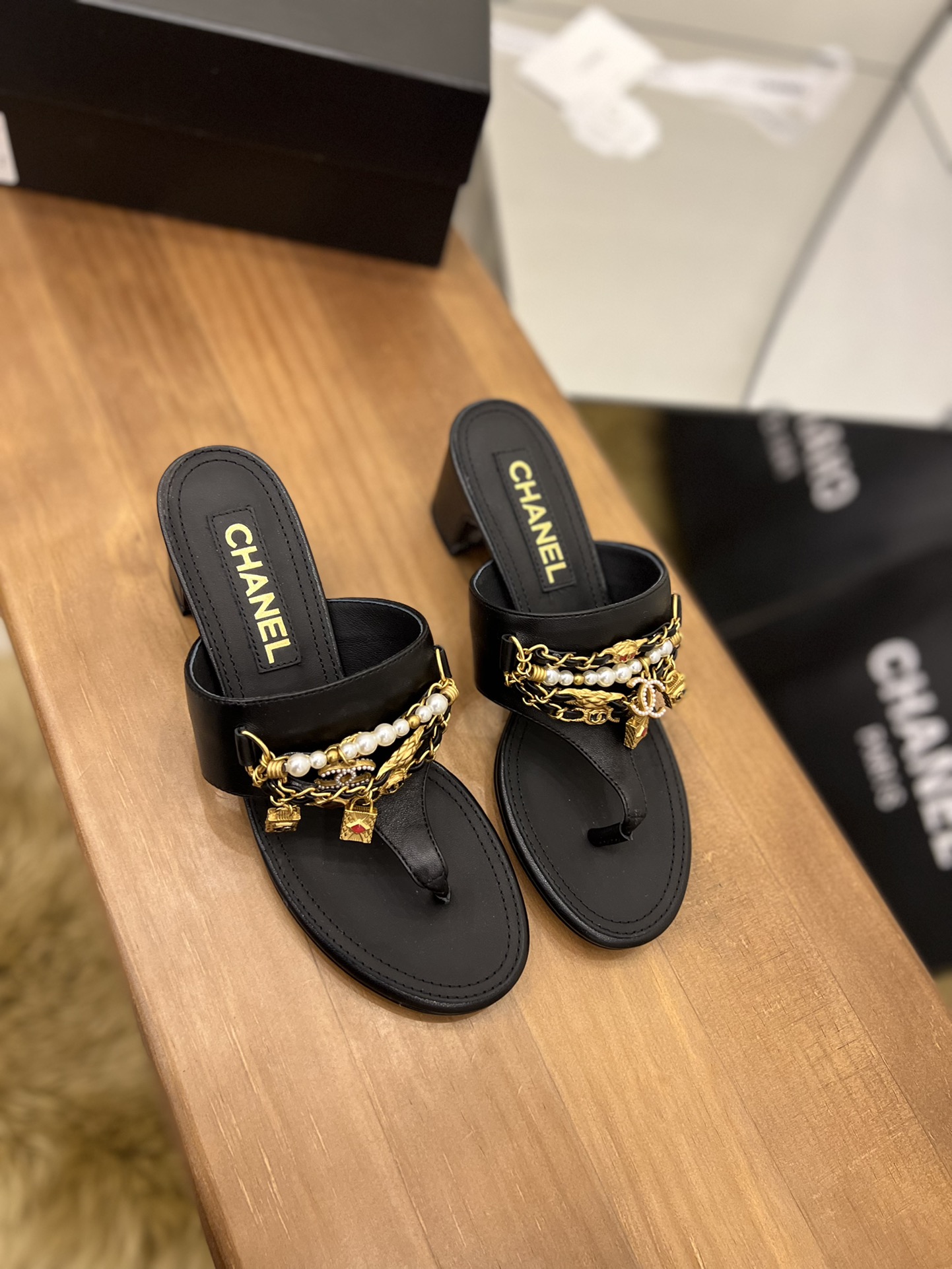 Women C*hanel Top Sandals