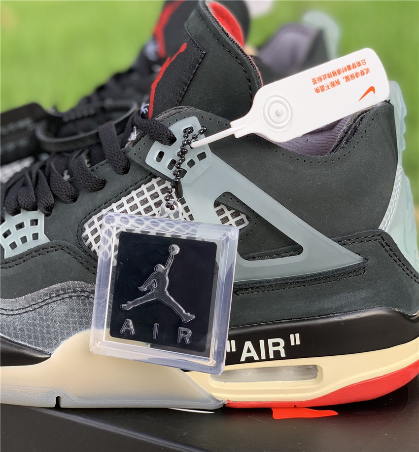 OFF-WHITE x Air Jordan 4 “Bred” CV9388-001