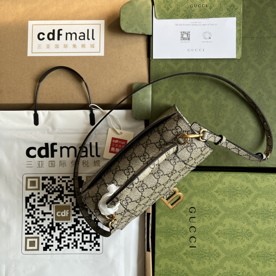 G*ucci Bag Top Quality 22.5x14.5x10CM