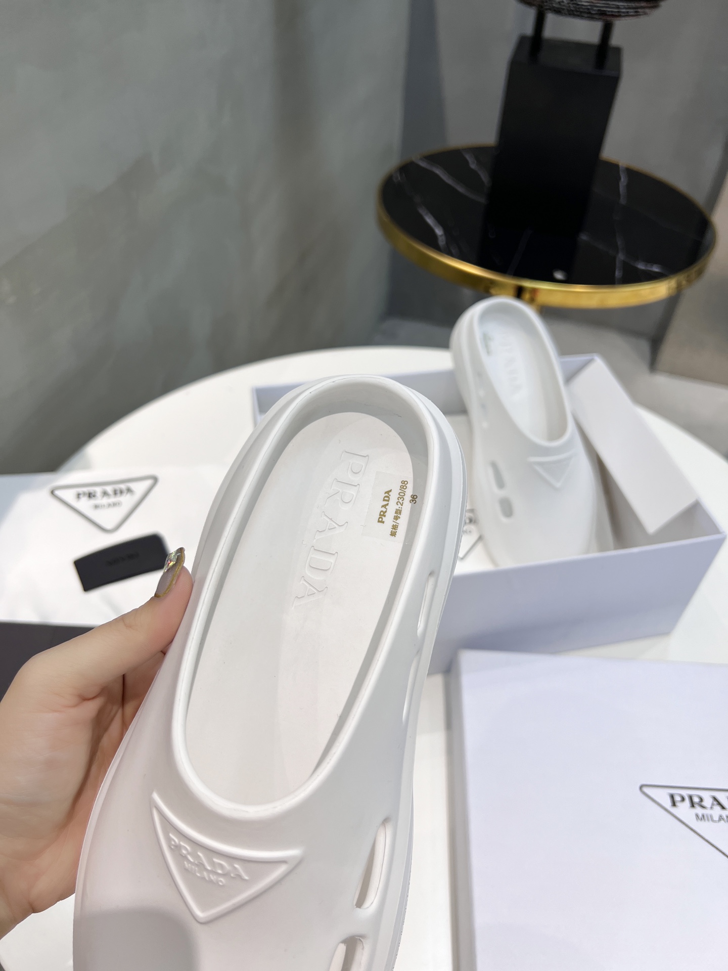 Men Women P*rada Sandals Top