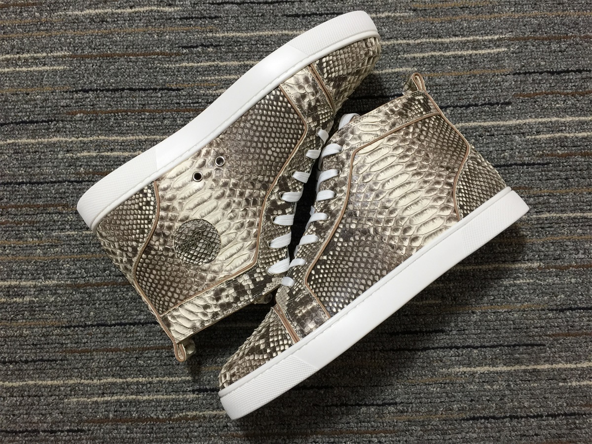 C*ristian L*uboutin Python Sneaker