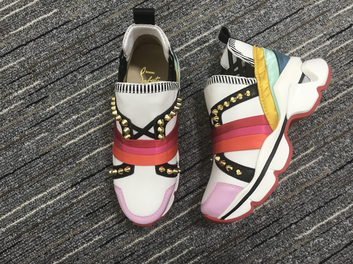 C*ristian L*uboutin Red Runner Sneaker