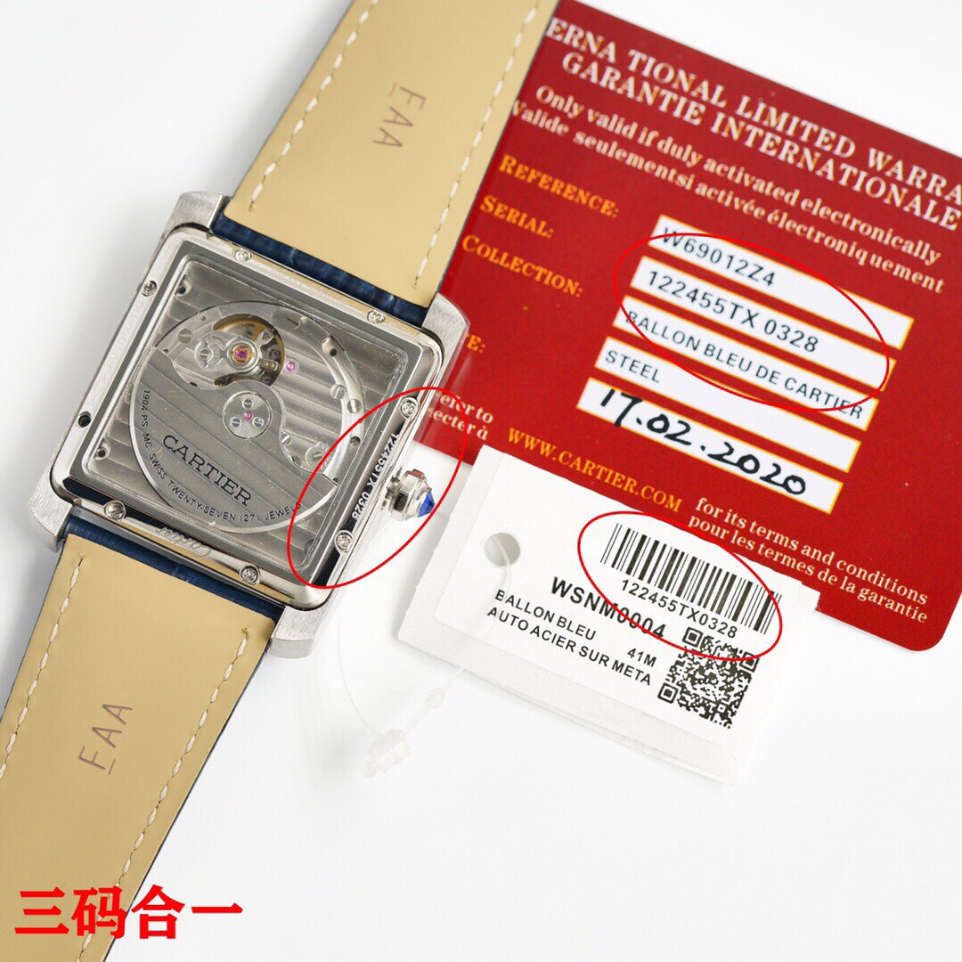 C*artier Watches Top Quality 34mmX44mm