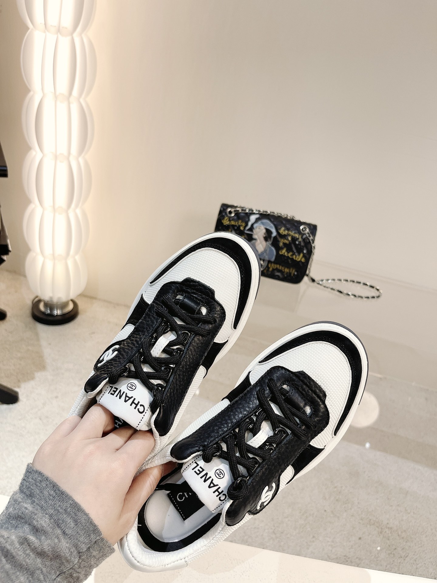 Women C*hanel Top Sneaker