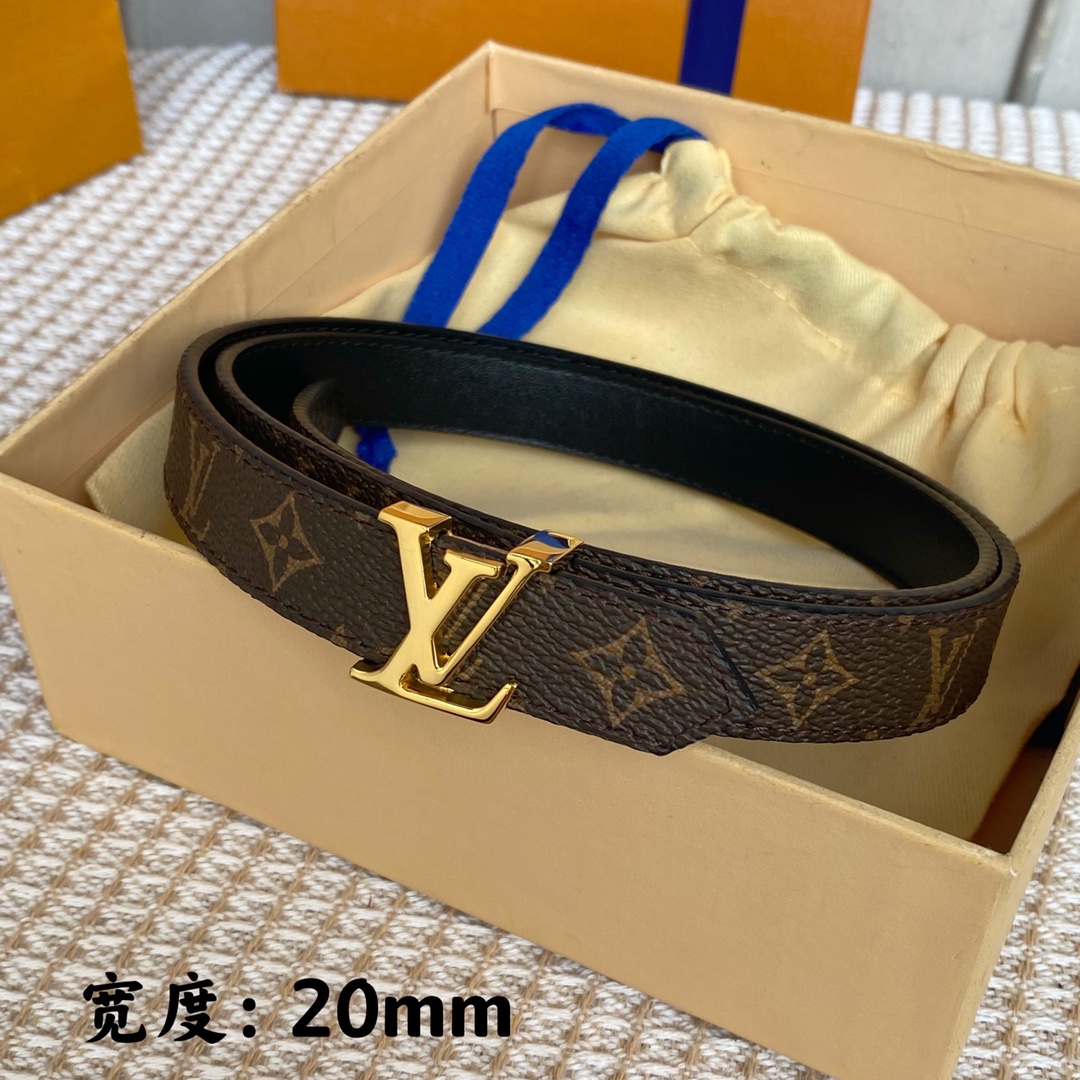 L*ouis V*uitton Belts Top Quality 20MM