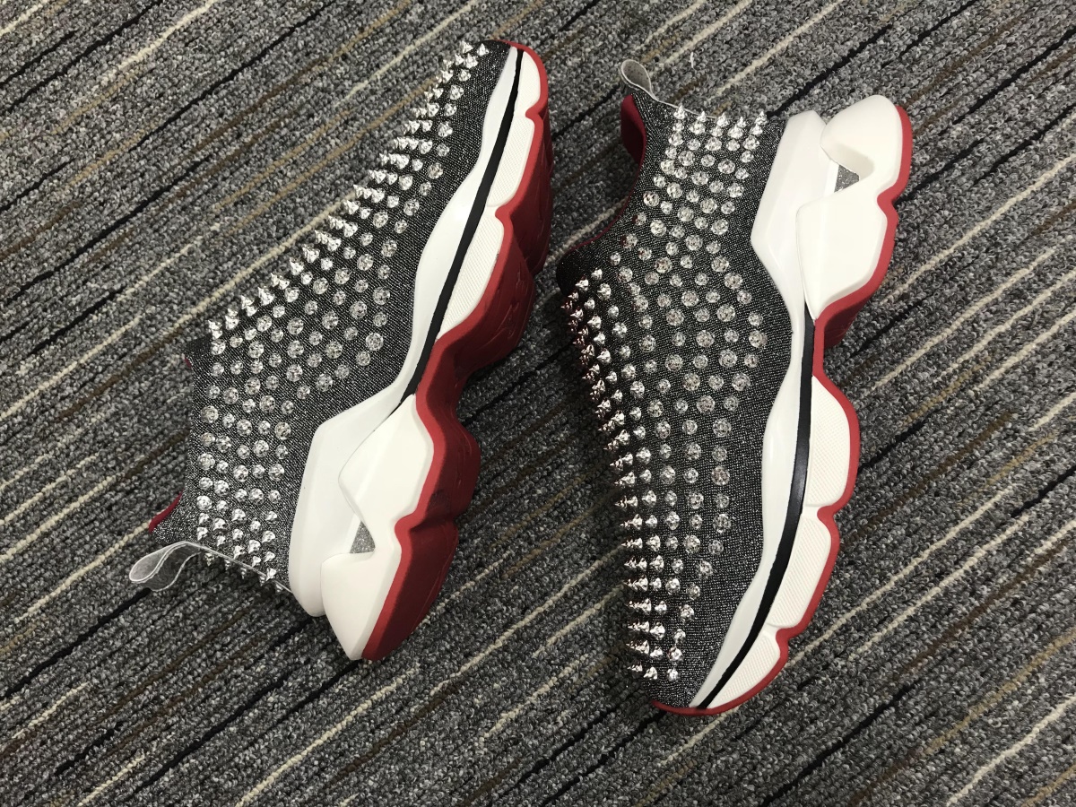 C*ristian L*uboutin Red Runner Sneaker