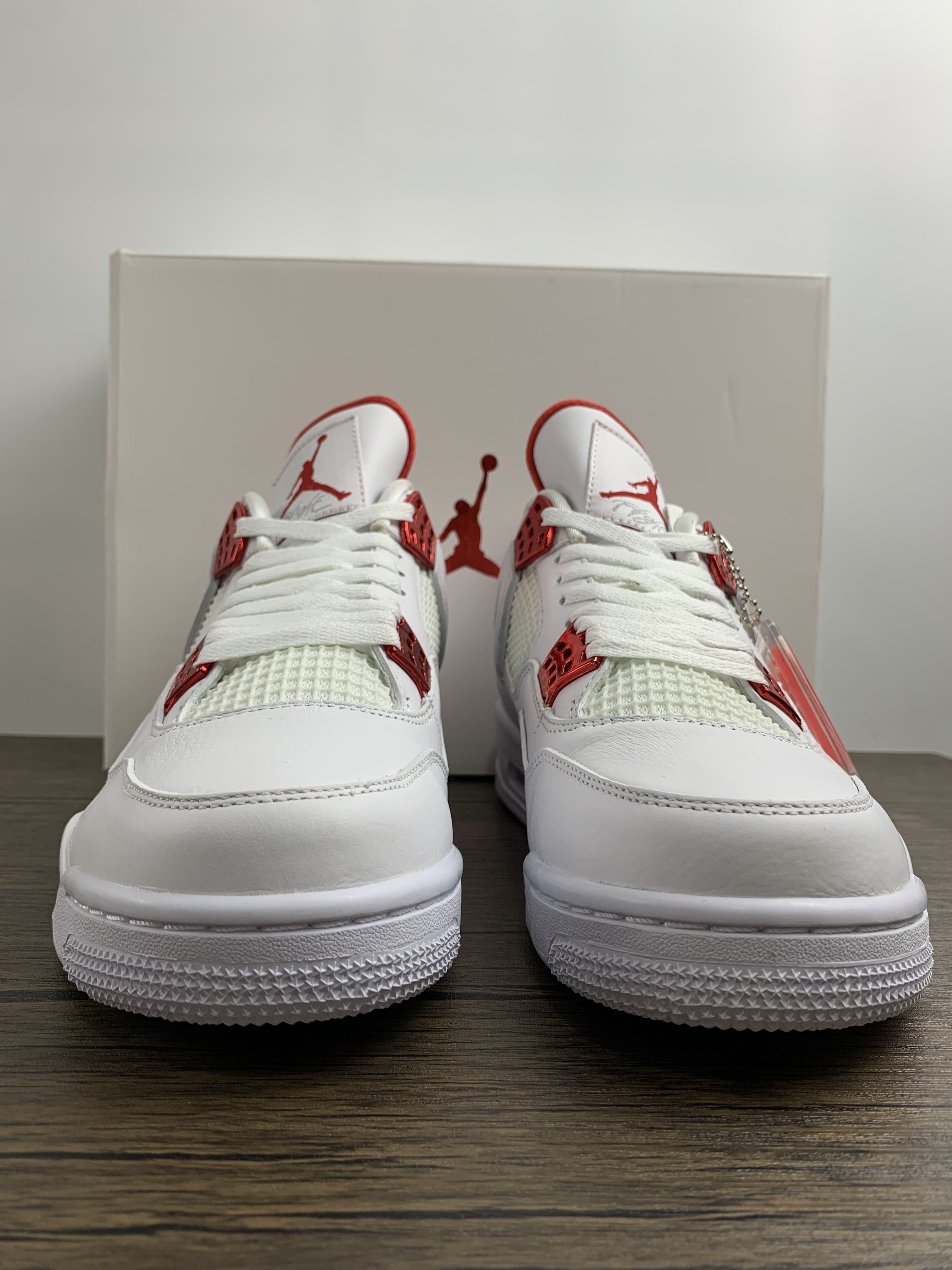 Air Jordan 4 Retro White University Red