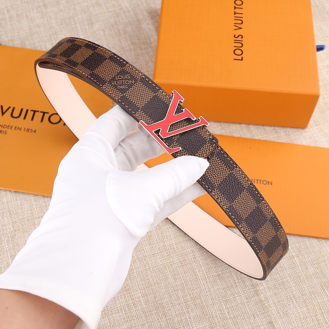 L*ouis V*uitton Belts Top Quality 30MM