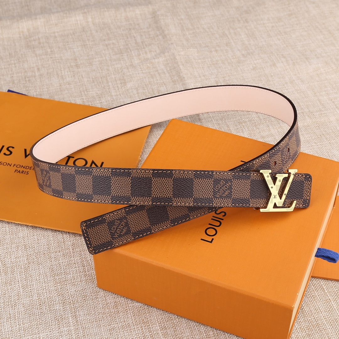L*ouis V*uitton Belts Top Quality 30MM