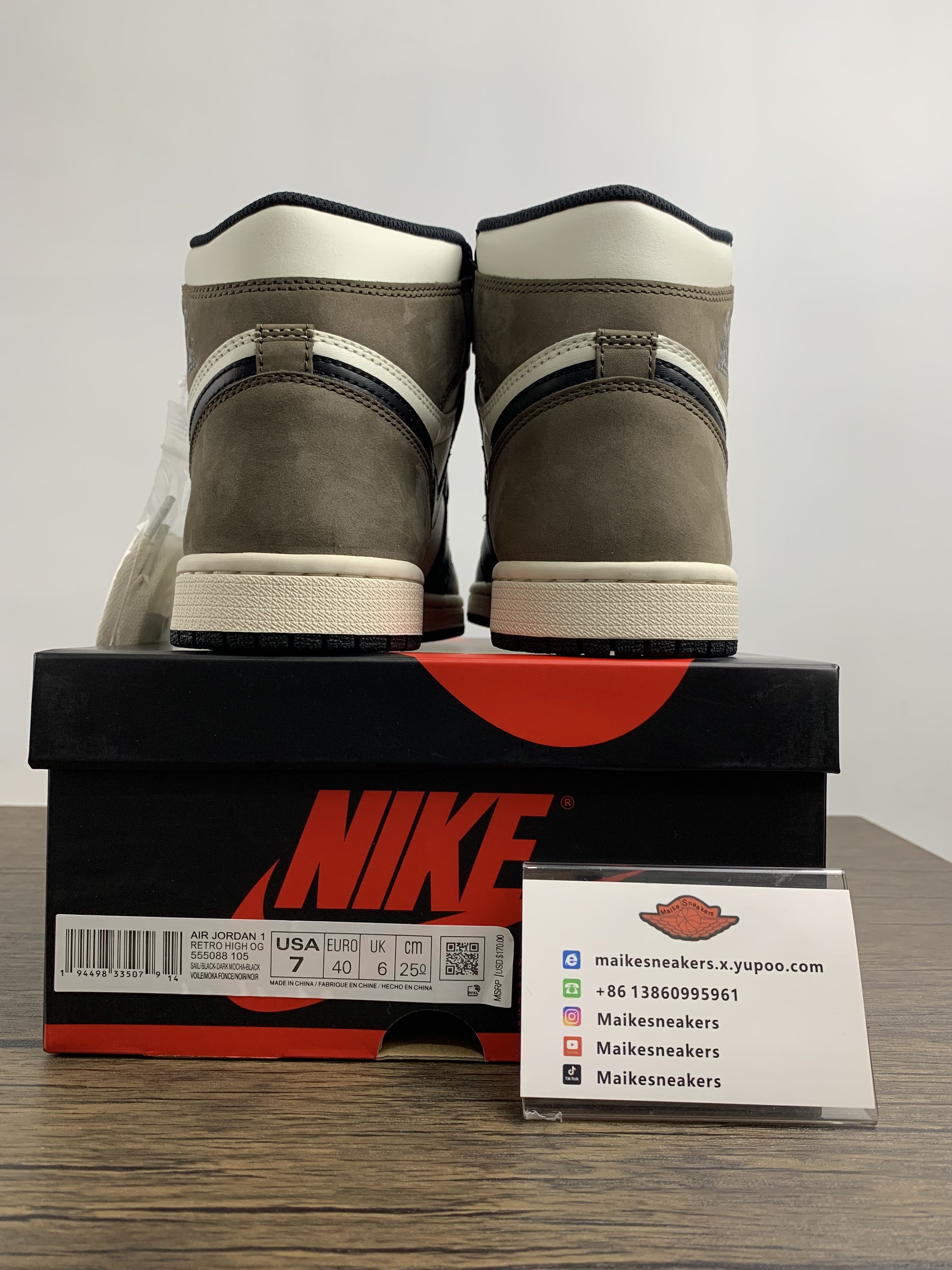 Air Jordan 1 High OG Dark Mocha 555088-105