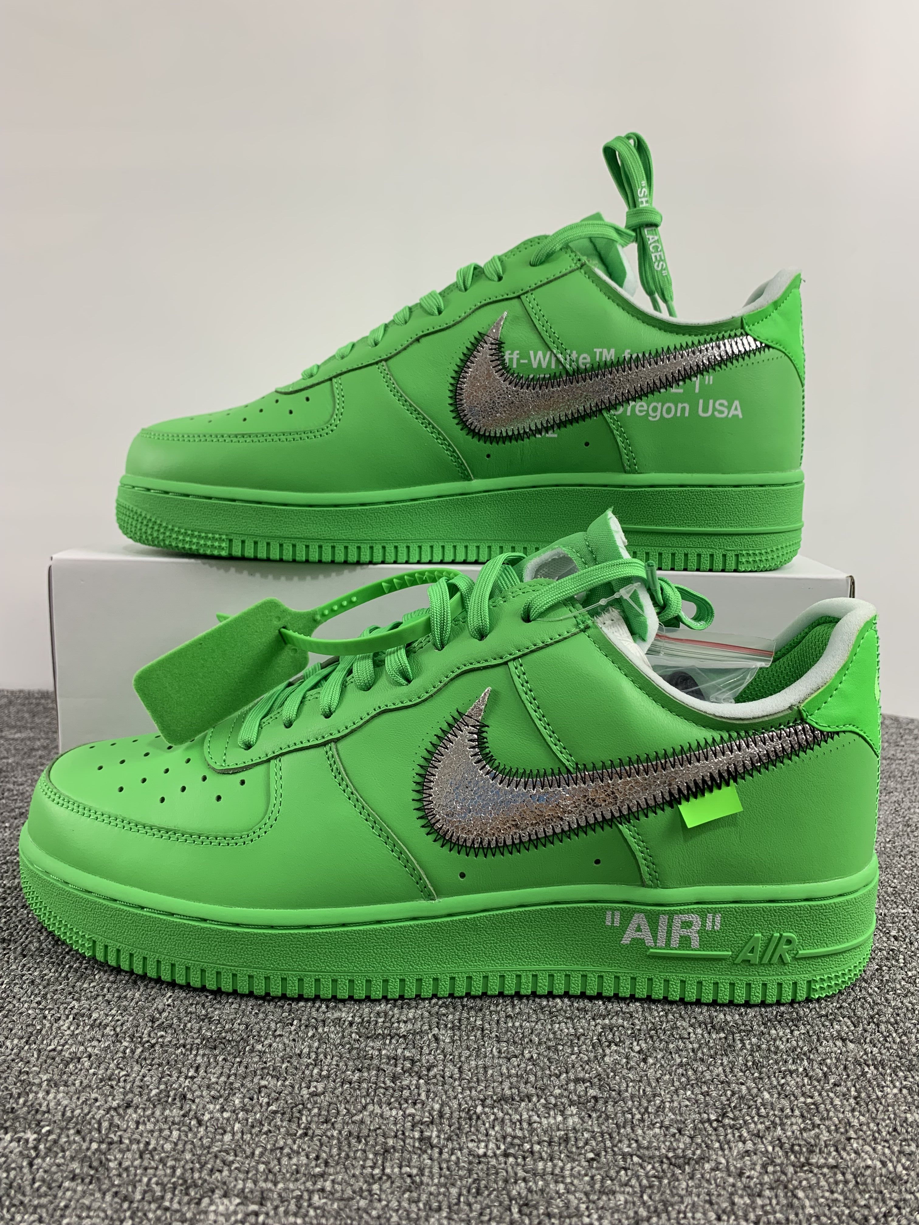 from off-white &nike air force 1 low grreen
