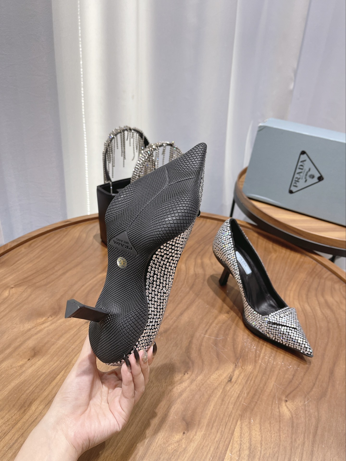 Women P*rada Top Quality Sandals