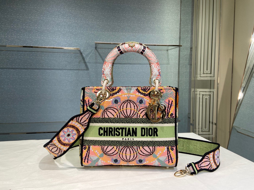 D*ior Lady D-Lite handbag Top Quality 24*11*20cm