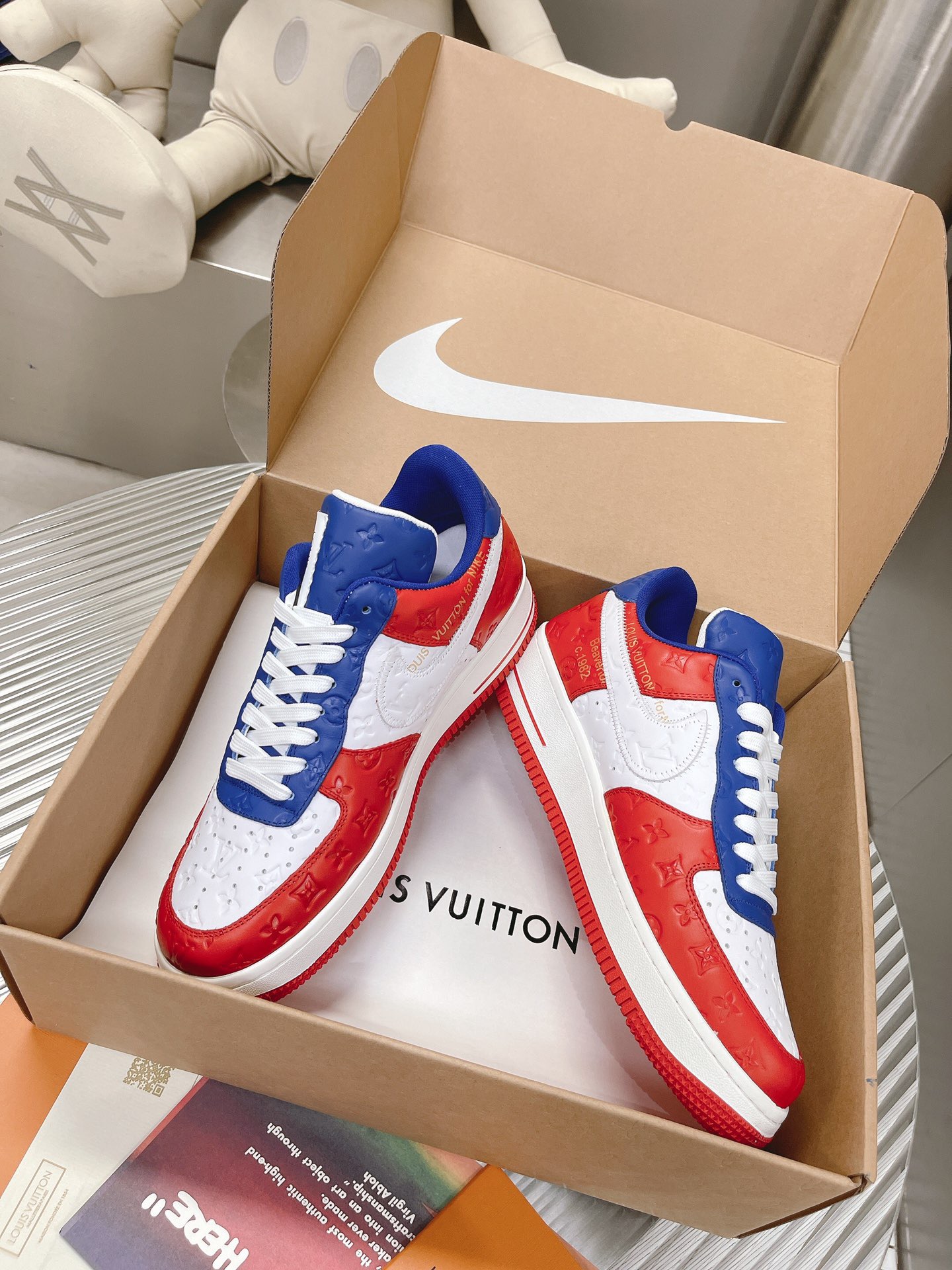 from Men L*ouis V*uitton x OFF-WHITE x Nike Top Sneakers