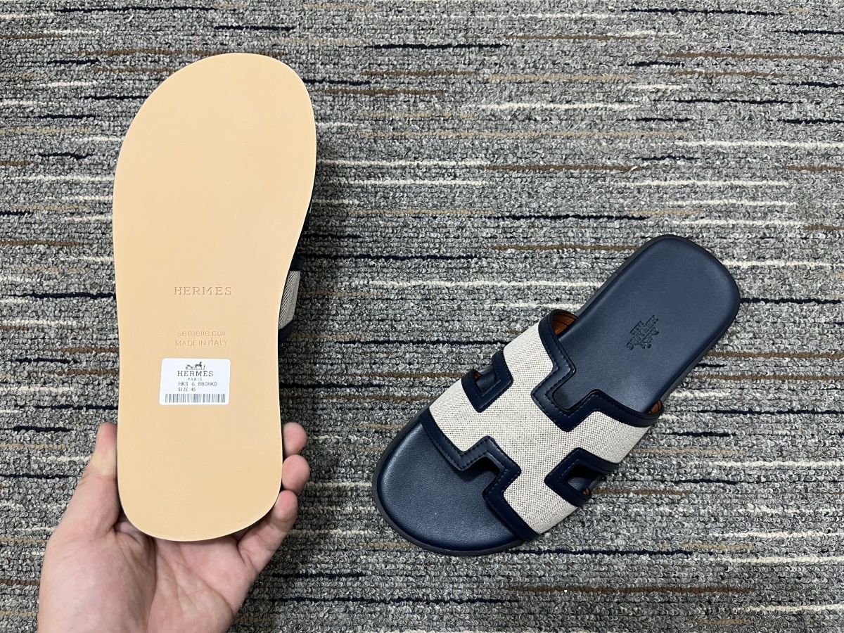 Women H*ermes Top Slippers