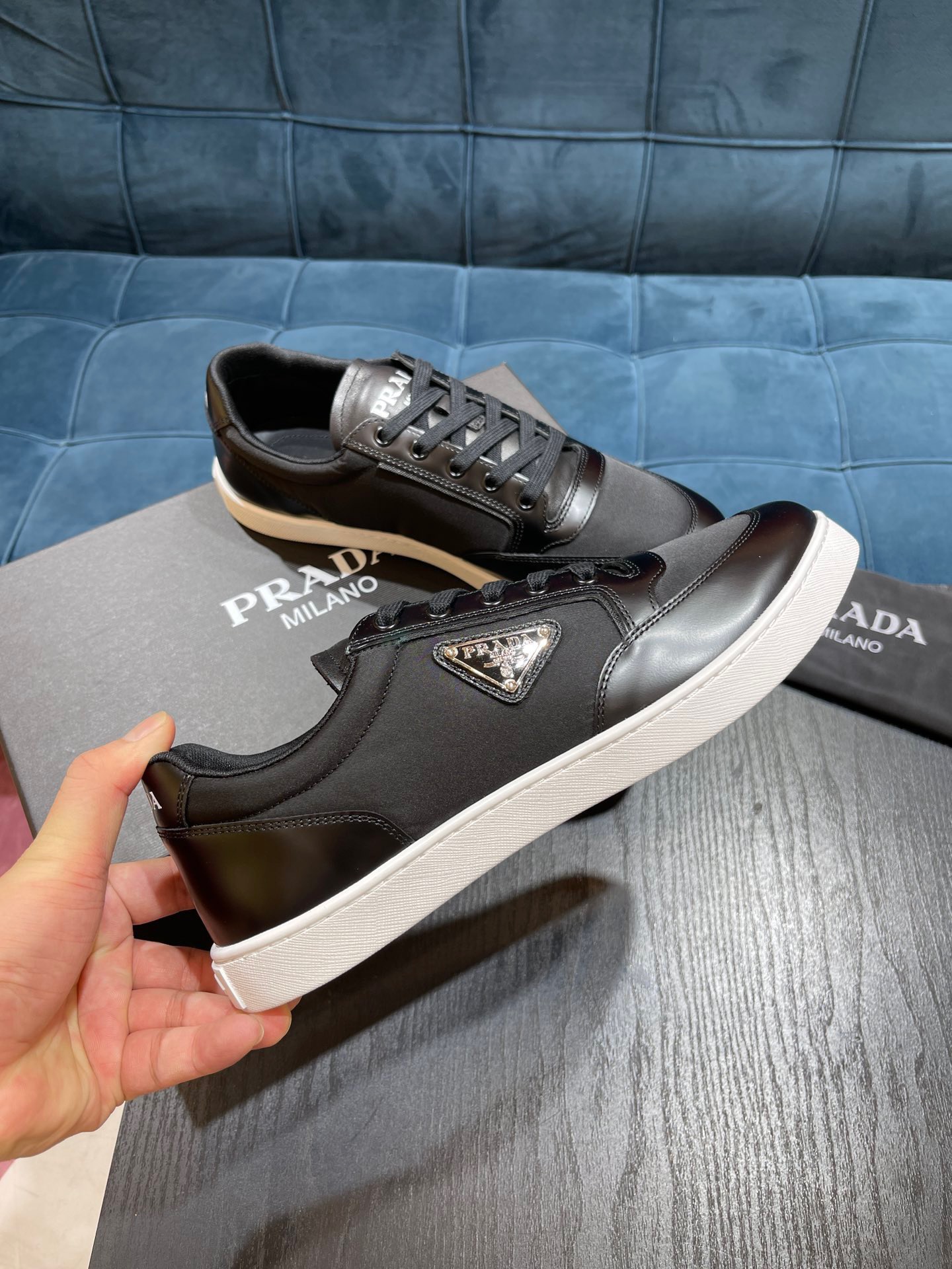 Men P*rada Top Sneaker