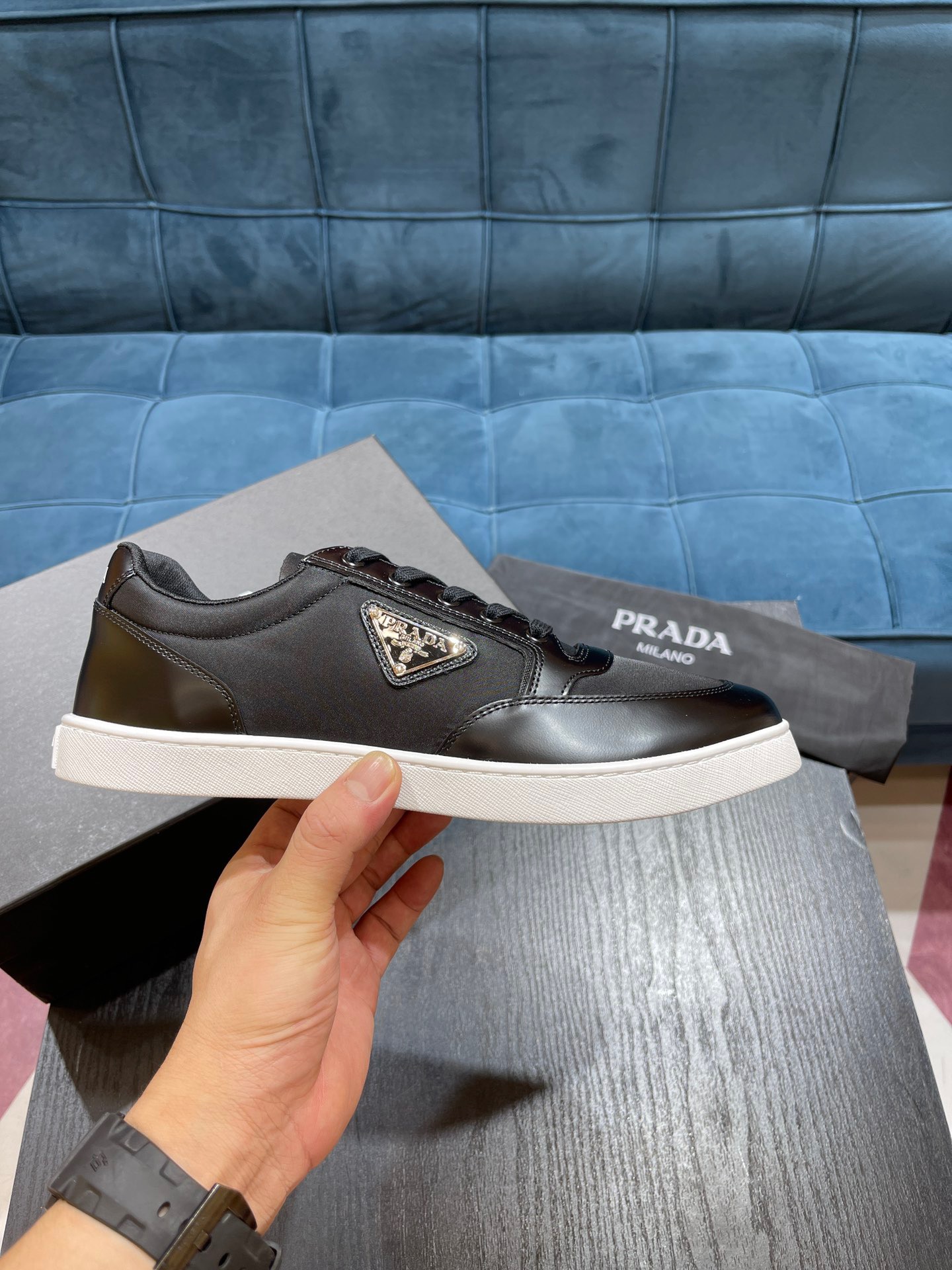Men P*rada Top Sneaker