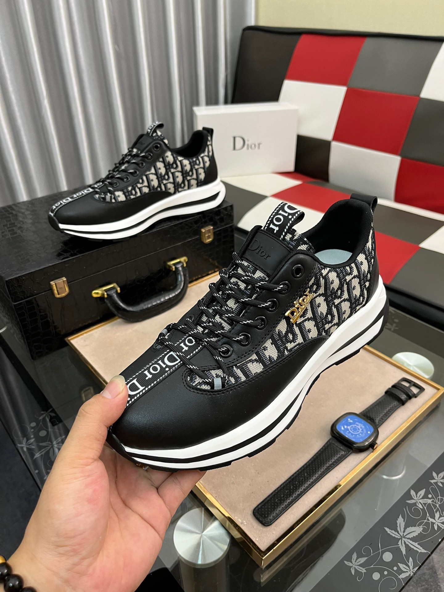 Men D*ior b30 Top Sneaker