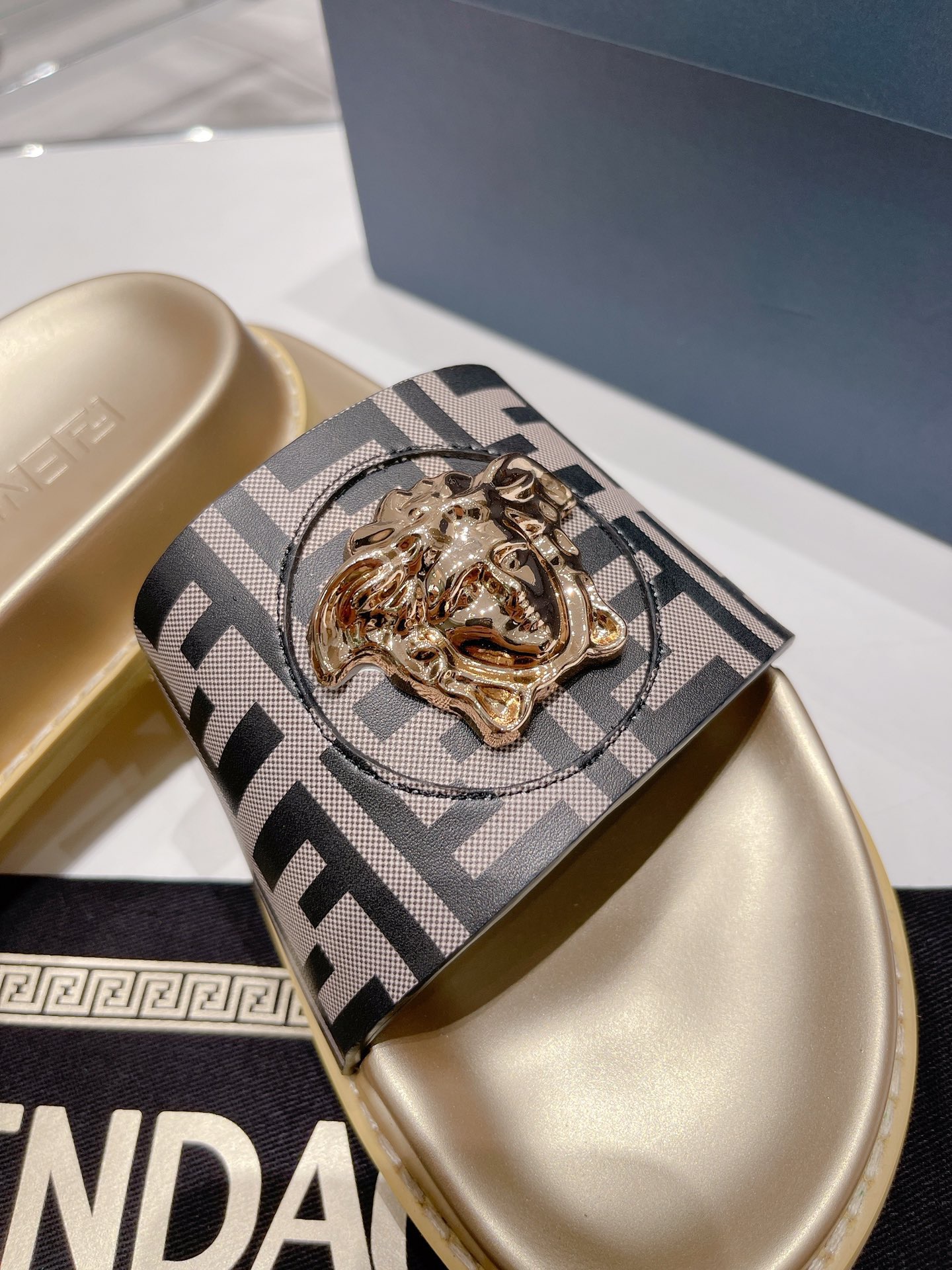 Men Women V*ersace Top slippers