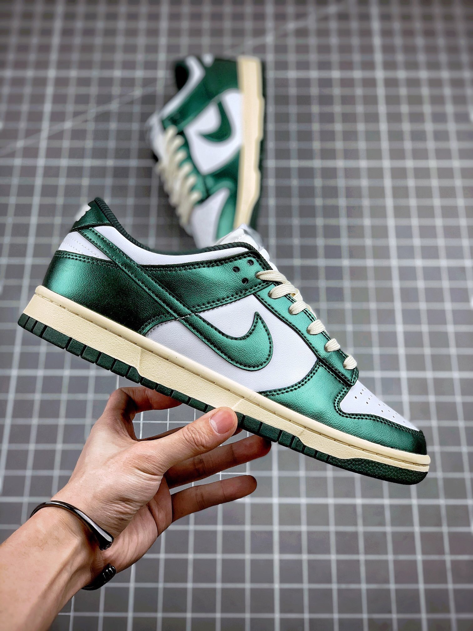 from NIKE dunk low vintage green