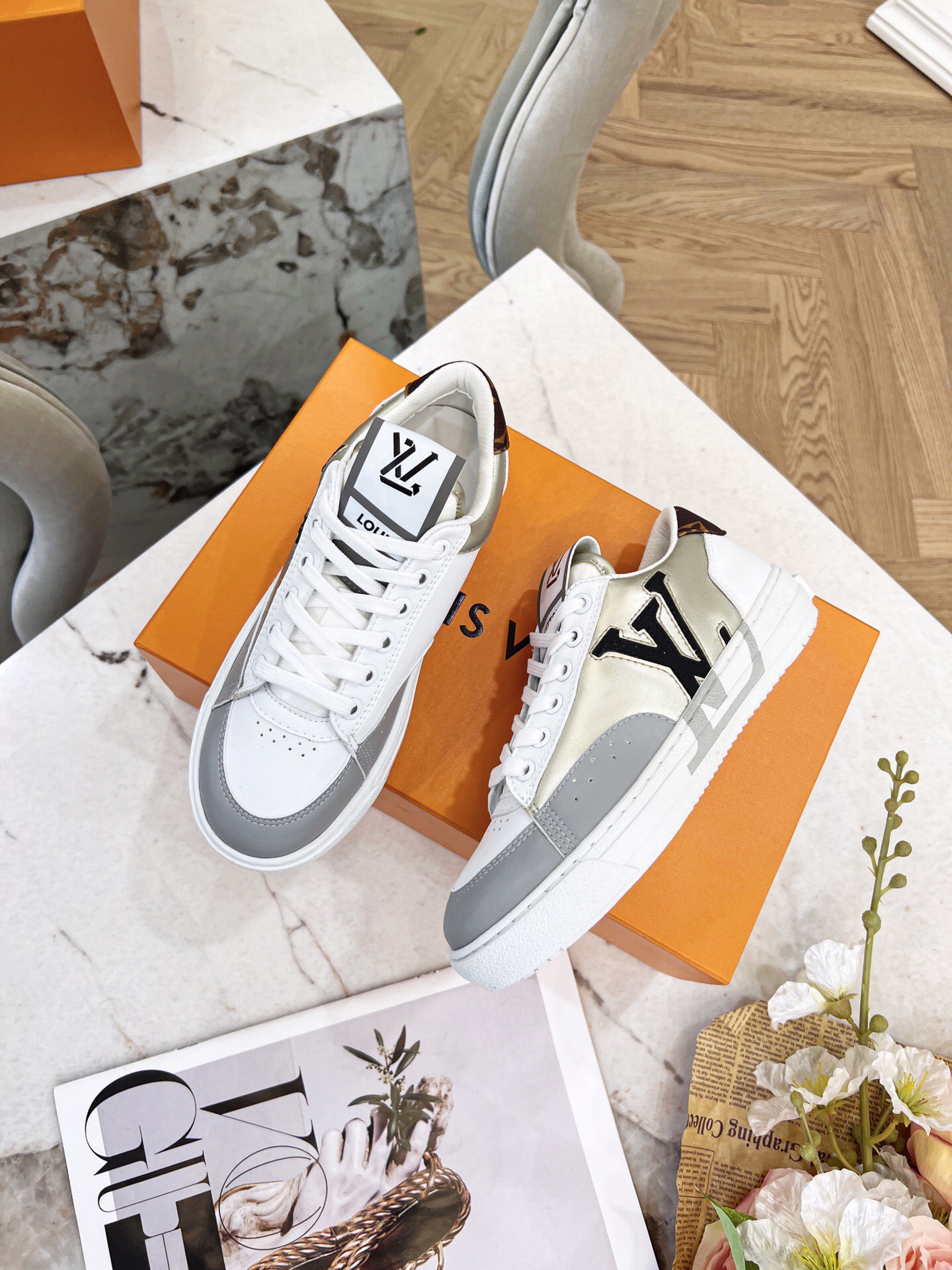 Men Women L*ouis V*uitton Top Sneaker